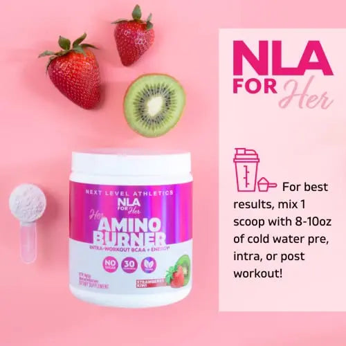 Her Thermogenic Amino Women's Pre Post & Intra Workout Booster (Strawberry Kiwi,30 Servings) NLA for Her Au supplements