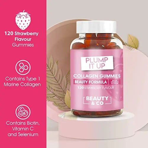 Beauty & Co Collagen Gummies by - 120 Marine Collagen Gummies with Biotin, Vitamin C & Selenium (120) Beauty & Co Au supplements