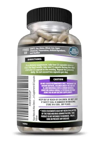 Kaya Naturals - Max Detox - 100% Natural, Healthy, Safe & New, Pure Herbal Ingredients Kaya Naturals Au supplements