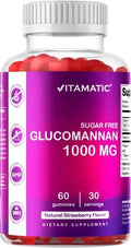 Vitamatic Sugar Free Glucomannan Gummies (Amorphophallus Konjac Root) - 1000mg per Vitamatic Au supplements