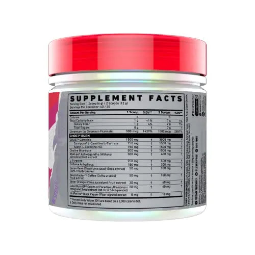 GHOST Burn Thermogenic Fat Burner Powder, Passionfruit - 40 Servings - Metabolism GHOST Au supplements