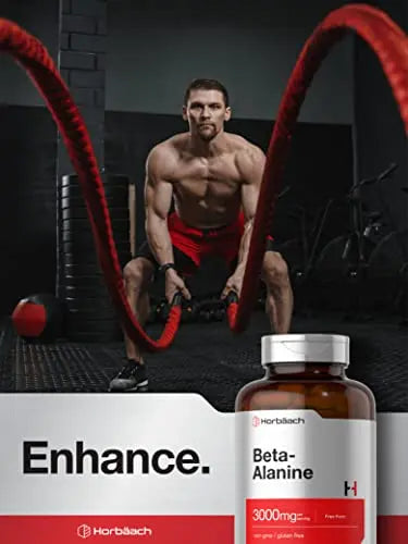 Beta Alanine Capsules | 3000mg | 180 Count | Non-GMO, Gluten Free Supplement Horbäach Au supplements