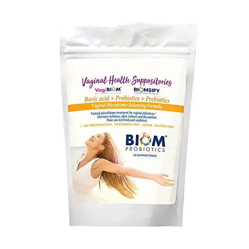 Biom Probiotics Prebiotics Boric acid Suppositories . Feminine Health Probiotic for Infections Biom Probiotics Au supplements