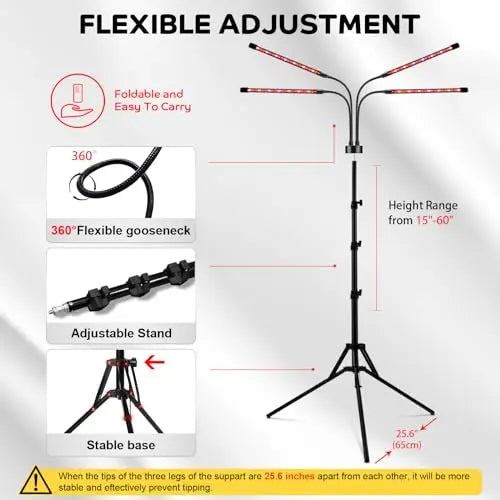 Devowellte Red Light Lamp for Face, 80 LEDs Red Light Lamp Height Free Adjustment Infrared Light Devowellte Au supplements