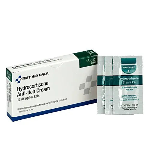First Aid Only 18-012 Hydrocortisone Cream Packets, 12 Count First Aid Only Au supplements