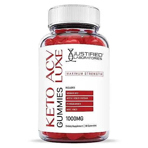 Justified Laboratories Luxe Keto ACV Gummies 1000MG with Pomegranate Juice Beet Root Justified Laboratories Au supplements