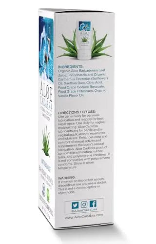 Aloe Cadabra Natural Water Based Personal Lube, Organic Lubricant for Her, Him & Couples, Unscented Aloe Cadabra Au supplements