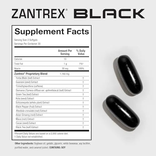 Zantrex Black – Energizing Weight Management Supplement Pills – Clinically Validated Zantrex Au supplements