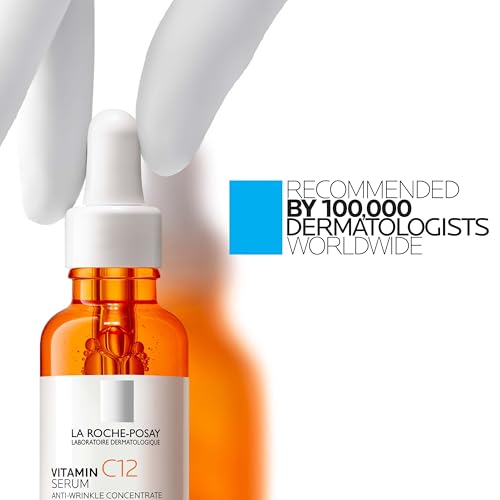 La Roche-Posay Pure Vitamin C Serum For Face With Hyaluronic Acid & Salicylic Acid, Hydrating & Brightening Serum