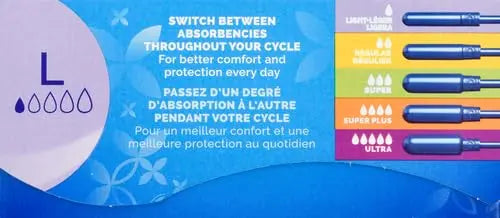 Tampax Pearl Plastic Tampons, Light Absorbency, Unscented, 36 Count (Pack of 2) (72 Total Count) Procter & Gamble Au supplements