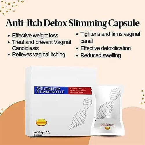 FemiPure Anti-Itch Detox Slimming Capsule Suppository,AnnieCare Instant Anti-Itch Detox tsoneoo Au supplements