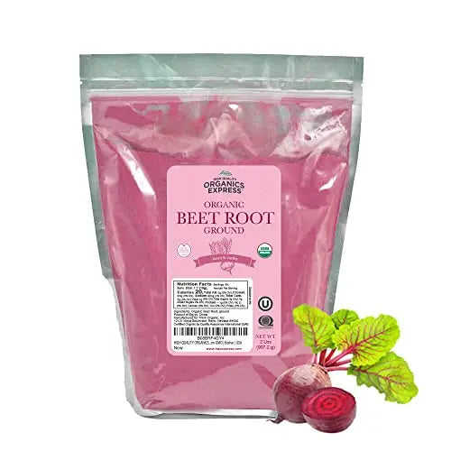 HQOExpress Organic Beetroot Powder - Organic Superfood - Nitric Oxide Booster - Non HQO HIGH QUALITY ORGANICS Au supplements