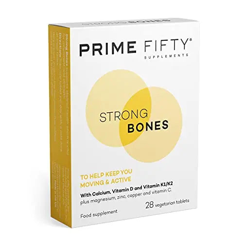 Prime Fifty Strong Bones Supplements – 28 Multivitamin Tablets with Calcium, Magnesium FutureYou Cambridge Au supplements