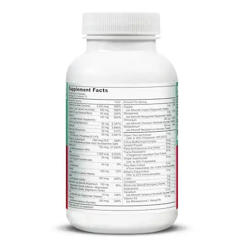 LIVELY VITAMIN CO. Multivitamin - 37 Vitamins Minerals and Extracts - Energy - Memory - Immune Function - Heart- Brain - Focus - Mood - Antioxidants - Dairy Gluten Soy Free - 60 Vegetarian Capsules LIVELY VITAMIN CO Au supplements