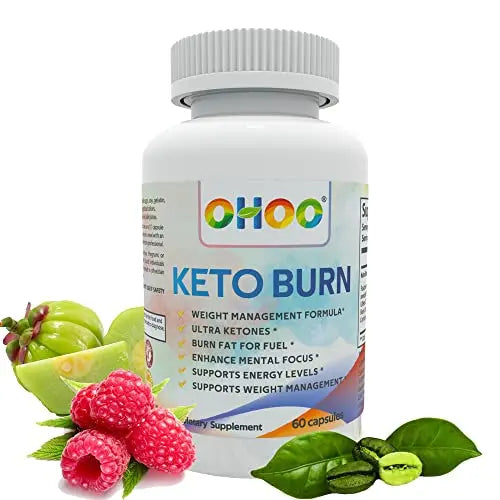 OHOO Keto Burn Weight Loss Supplement 650 Mg - Natural Keto 5 Increases Ability to Burn Fat OHOO Au supplements