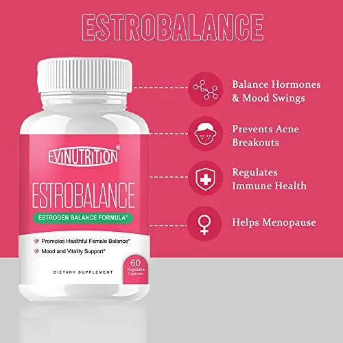 Evinutrition Estrobalance Capsule for Women - Menopause Mood and Energy Support Evinutrition Au supplements
