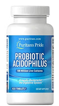 Puritan's Pride Probiotic Acidophilus Tablets, White, 100 Count Puritan's Pride Au supplements