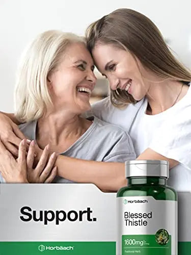 Blessed Thistle Capsules 1600 mg | 150 Count | Max Potency | Non-GMO, Gluten Free Horbäach Au supplements
