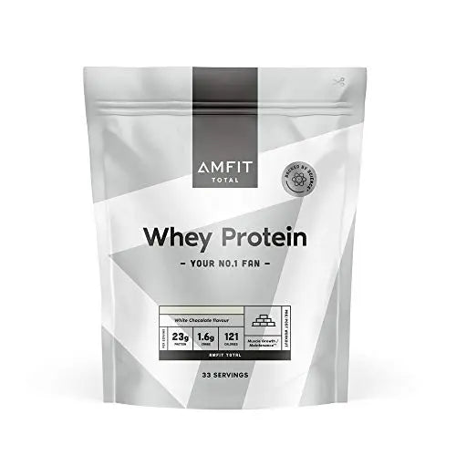 Amazon Brand - Amfit Nutrition Whey Protein Powder, White Chocolate Flavour, 33 Servings, 1 kg Amfit Nutrition Au supplements