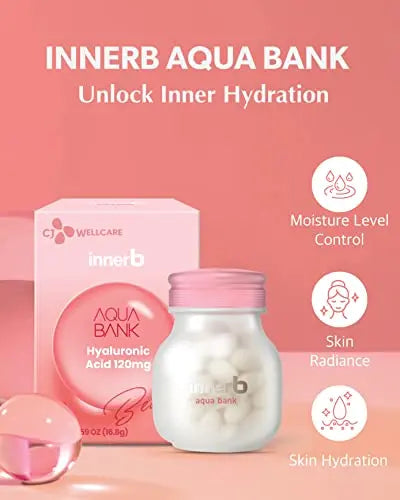 Innerb Aqua Bank (28 Servings, 4 Weeks) - Premium Korean Skincare Supplement CJwellcare Au supplements