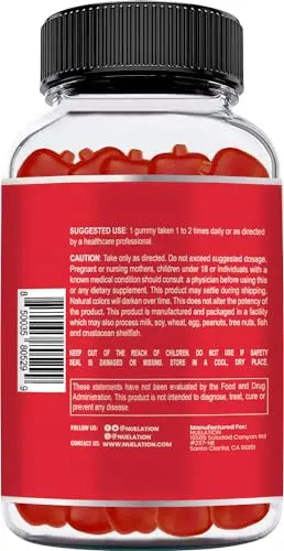 NUELATION Apple Cider Vinegar Gummies for Kids, 60 Servings. Gluten Free, Vegan and Gelatin NUELATION Au supplements