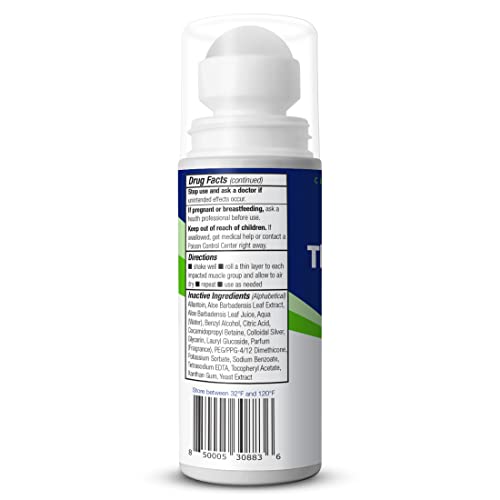 Theraworx Relief for Muscle Cramps Roll-On Fast-Acting Muscle Spasm, Leg Soreness with Magnesium Sulfate - 2.5 oz - 1 Count Theraworx Au supplements
