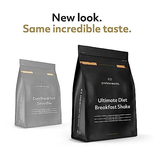 Protein Works - Ultimate Diet Breakfast Shake | Low Calorie Breakfast Shake | Low Sugar High Protein Breakfast Protein Works Au supplements