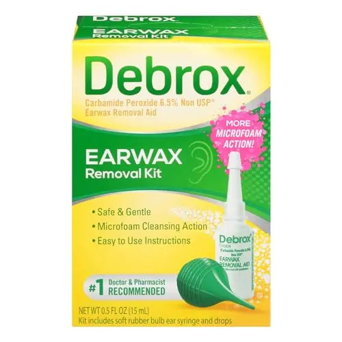 Debrox Ear Wax Removal Kit, Ear Cleaning Kit Includes Rubber Bulb Syringe Debrox Au supplements
