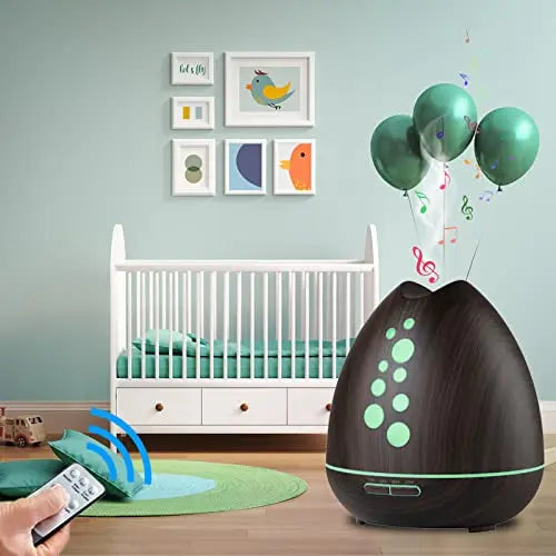 TGE Unique 400ML Essential Oil Diffuser for Essential Oils Bluetooth Music Speaker with Remote 7 Color LED Generic Au supplements
