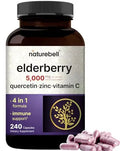 NatureBell Sambucus Elderberry Capsules, 5000mg Per Serving with Quercetin 500mg NatureBell Au supplements