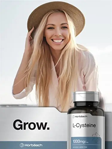 L-Cysteine 1000mg | 100 Powder Capsules | Non-GMO, Gluten Free Supplement Horbäach Au supplements
