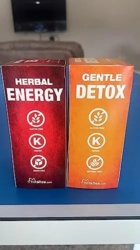 Total Tea Detox Tea & Energy Tea Set - 25 Day Detox Tea - Herbal SIim Tea Total Tea Au supplements