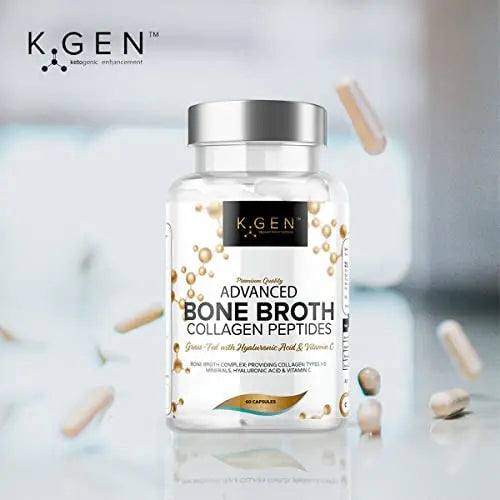 Pure Bone Broth Collagen Supplement Capsules Grass Fed Advanced Blend of Multi Collagen K GEN rejuvenation nutrition Au supplements