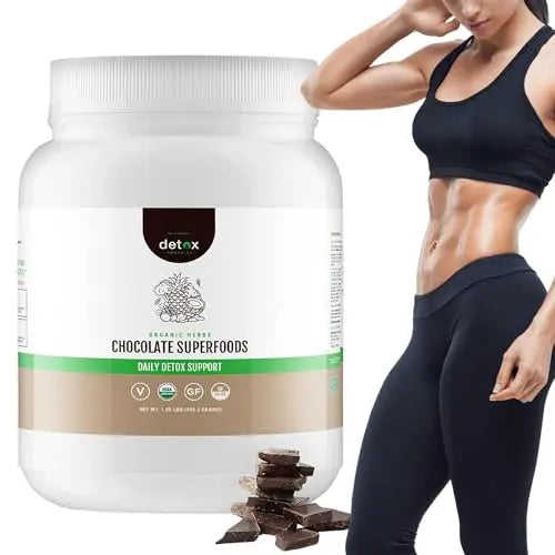 Detox Organics Chocolate Superfood Powder, Detox Cleanse for your Body, Bloating Relief Detox Organics Au supplements