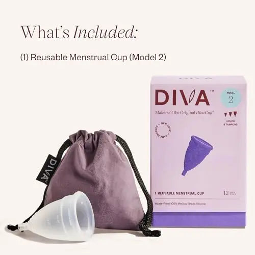DivaCup - BPA-Free Reusable Menstrual Cup - Leak-Free Feminine Hygiene - Tampon and Pad DivaCup Au supplements