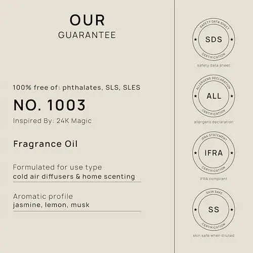 VINEVIDA [4 Fl Oz] Scent NO. 1003 Fragrance Oil for Cold Air Diffusers, Aromatic VINEVIDA Au supplements