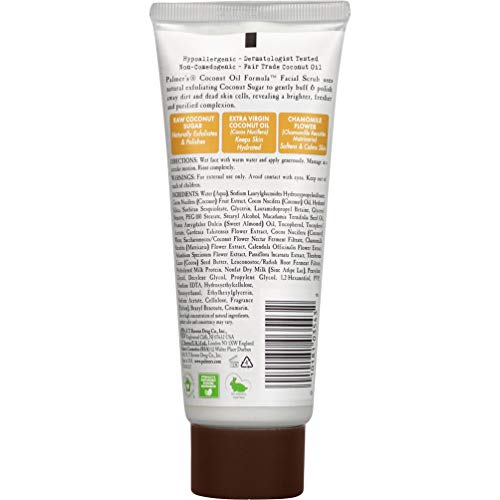 Palmer's Coconut Oil Formula Coconut Sugar Facial Scrub Exfoliator, Face Scrub to Gently