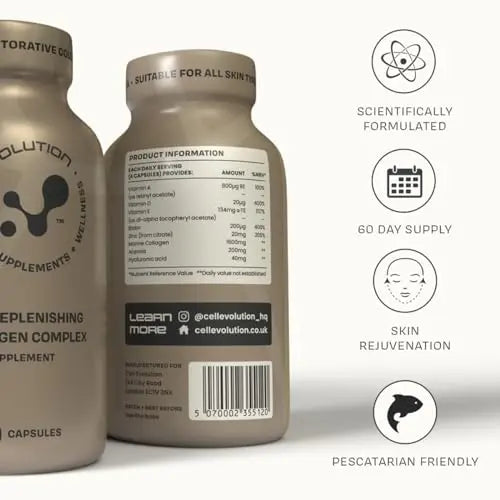 Cell Evolution Restore, Restorative Pure Marine Collagen 1600mg Capsules, Marine Collagen CELL EVOLUTION Au supplements