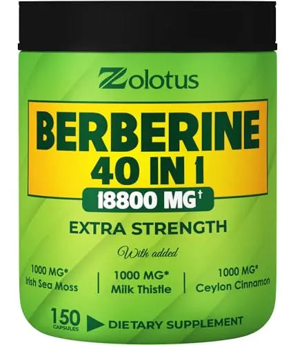 Zolotus 18800mg Berberine Supplement 40 in 1, with Sea Moss, Cinnamon, Milk Thistle Zolotus Au supplements