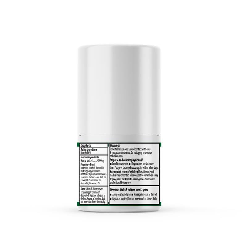 ANUMED Hemp Roll-On 4000mg Pain Relief. Fast Acting, Long Lasting, Maximum Strength with Arnica + Turmeric for Anti-Inflammatory, Natural Recovery, Joint, Muscle, Nerve Pain Reliever 2 Packs of (1oz) AnuMed International Au supplements