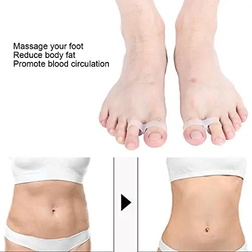 2Pcs Slimming Silicone Foot Massage Magnetic Toe Ring Magnetic Slimming Toe Rings Dioche Au supplements