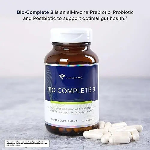 Gundry MD® Bio Complete 3 - Prebiotic, Probiotic, Postbiotic to Support Optimal Gut Health Gundry MD Au supplements