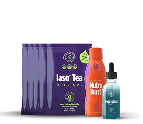 Total Life Changes Solution Kit IASO Natural Herbal Detox Tea Bags & Nutra Total Life Changes Au supplements