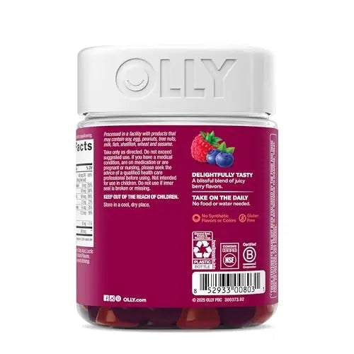 OLLY Women's Daily Multivitamin Gummy, Vitamins A, D, C, E, Biotin, Folic Acid, Adult Chewable Vitamin OLLY Au supplements