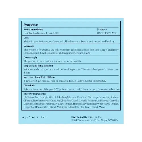 LACTOMEDI Feminine Wipes | Unscented Feminine Wipes | Individually Wrapped | pH-Balanced Feminine LACTOMEDI Au supplements