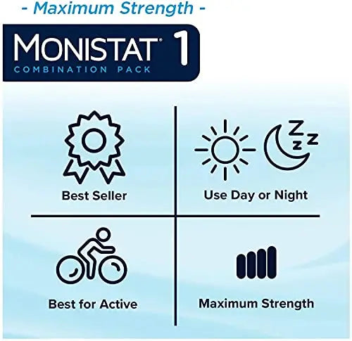 Monistat 1-Day | Day or Night Combination | Yeast Infection Treatment, Prefilled, 1 Pack Monistat Au supplements