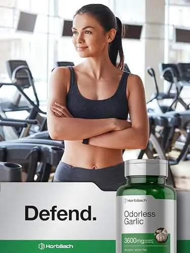 Odorless Garlic Softgels | 250 Count | Ultra Potent Garlic Extract | Non-GMO & Gluten Free Horbäach Au supplements