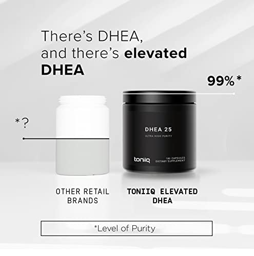 Toniiq Ultra High Strength DHEA Capsules - DHEA for Men and Ladies - 25mg Micronized Toniiq Au supplements