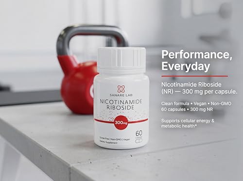 Sanare Lab NAD+ Supplement with Nicotinamide Riboside (NR) 300 mg | Cellular Energy & Metabolism Support | 60 Capsules Sanare Lab Au supplements