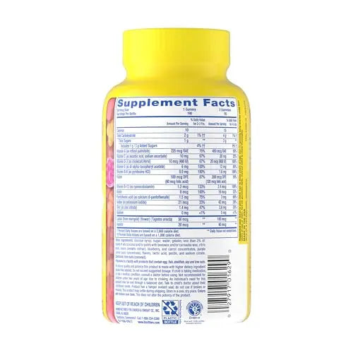 L'il Critters Gummy Vites Daily Kids Multivitamins Assorted Fruit Flavors for Ages 2+ Toddlers & Kids, Gummy Vitamin with Vitamin C and D Lil Critters Au supplements